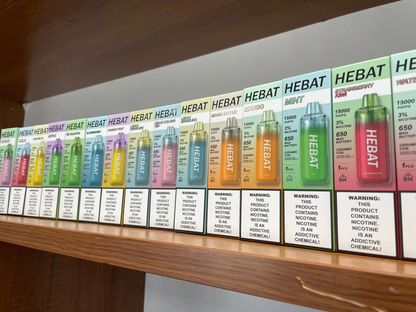 喜貝15000口 hebat拋棄式 大容量一次性電子菸 16種口味